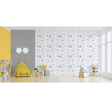 Vliestapete 3831-43 Little Love Uni gelb