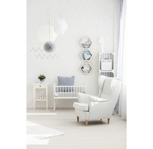 Vliestapete 38116-2 Little Love Punkte blau gelb