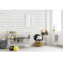Vliestapete 38140-3 Little Love Herzen schwarz weiß