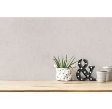 Papier peint intissé 38197-9 Titanium 3 structure uni beige crème