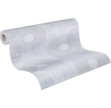 Vliestapete 37832-1 Attractive Kreise grau