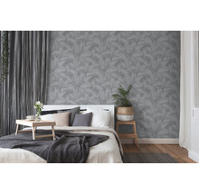 Vliestapete 37836-4 Attractive Blätter schwarz
