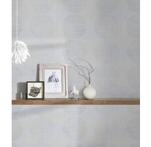 Vliestapete 37832-2 Attractive Kreise grau