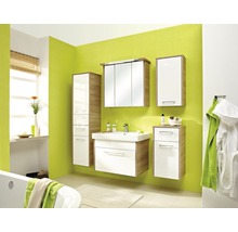 LED Spiegelschrank pelipal Prato II 75cm Eiche Natur quer 045.467569 IP 20