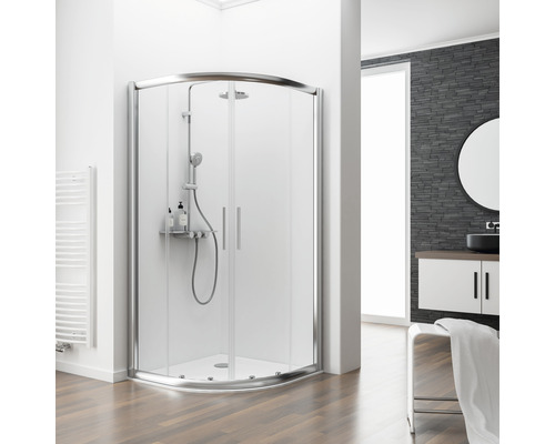 Runddusche SCHULTE Kristall/Trend ExpressPlus R550 90x90 cm Klarglas Profilfarbe chrom Runddusche SCHULTE Kristall/Trend ExpressPlus R550 90x90 cm Klarglas Profilfarbe chrom