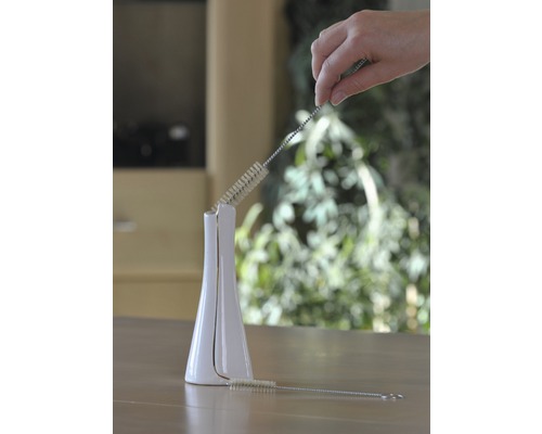 Flaschenbürsten-Set mit Abtropfhalter