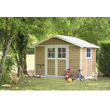 Gartenhaus Grosfillex Deco H7,5 Sherwood 370 x 298 cm holzoptik