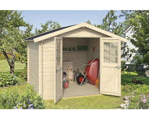 Chalet de jardin Alfred 238 x 238 cm, naturel Chalet de jardin Alfred 238 x 238 cm, naturel