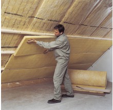 Panneau roulé en laine de verre ISOVER Integra 1-035 pour isolation entre chevrons pour toit en pente 4800 x 1200 x 120 mm-thumb-4