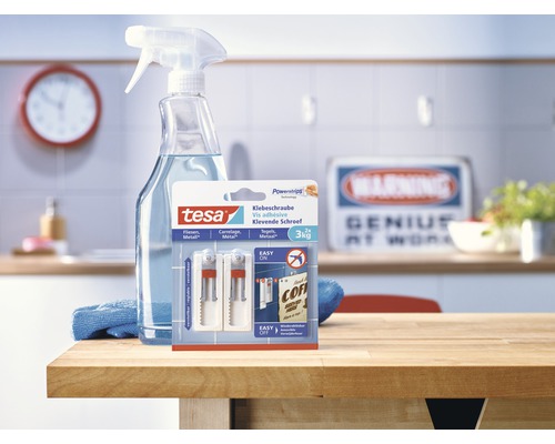 Emballage de vis adhésives Tesa pour carrelage et métal