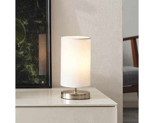 Lampe de table 2 ampoules H 255 mm Clarie blanc