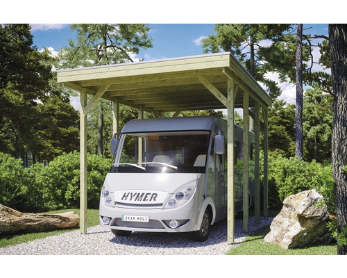 Carport pour un véhicule Skanholz Friesland 397 x 555 cm, imprégné par immersion