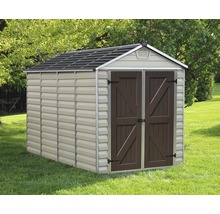 Gerätehaus Palram – Canopia Skylight 6x10 Tan mit Fußboden 185,5 x 305,5 cm braun