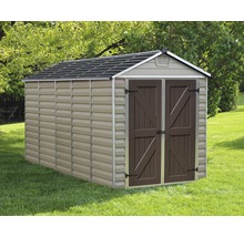 Remise à outils Palram – Canopia Skylight 6x12 sapin avec plancher 380 x 185,5 cm marron