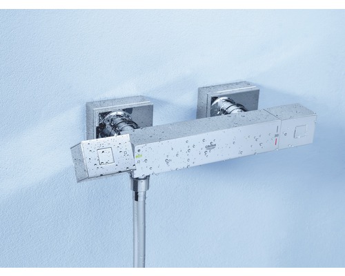 Logo Grohe Mitigeur thermostatique pour douche avec flexible de douche