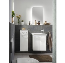 Waschtischunterschrank FACKELMANN Milano BxHxT 52 x 61 cm x 27,5 cm Frontfarbe weiß glänzend glanz 84333-thumb-2