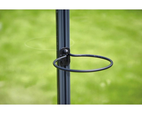 Support pour jardinière suspendue sur un mât