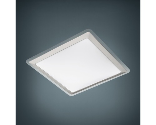 Lampe murale LED 24W 2600 lm 3000 K 34x34 cm Competa blanc/argent