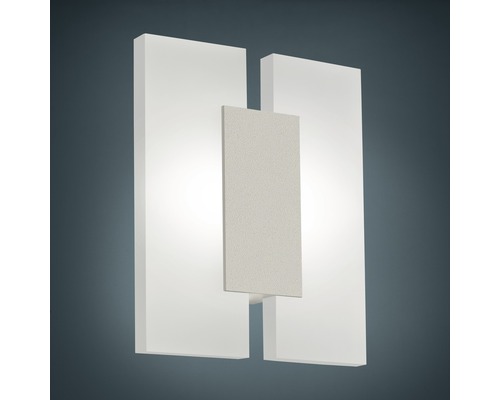 Applique murale LED 480 lm 3000 K HxL 20x17 cm Metrass nickel/mat/satin