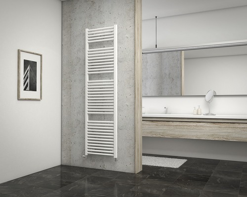 Radiateur de salle de bains SCHULTE München 1775x500 mm blanc raccordement des deux côtés en bas Radiateur de salle de bains SCHULTE München 1775x500 mm blanc raccordement des deux côtés en bas