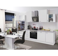 Flex Well Küchenzeile mit Geräten Wito 280 cm Frontfarbe weiß matt Korpusfarbe weiß zerlegt-thumb-0