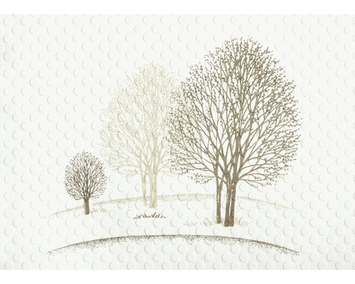 Illustration d''arbres sur papier