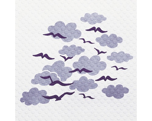 Reinigungstuch mit Wolken und Vögeln Muster