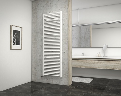 Radiateur de salle de bains SCHULTE Miami 1775x600 mm blanc raccordement des deux côtés en bas Radiateur de salle de bains SCHULTE Miami 1775x600 mm blanc raccordement des deux côtés en bas