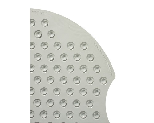 Découpe d''un tapis de douche avec ventouses