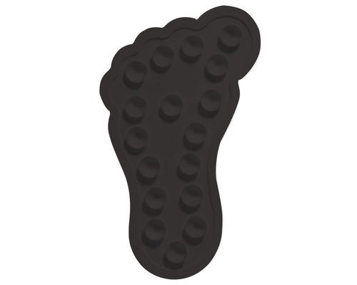 Tapis de bain de pieds en forme de pied avec picots