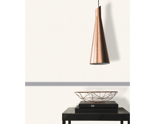 Intérieur avec bordure décorative, suspension et décoration