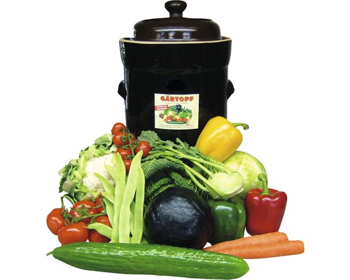 Pot à choucroute avec différents types de légumes