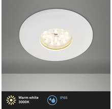Spot encastrable au plafond avec lumière blanc chaud et indice de protection IP65