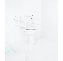 Cadre de relevage pour WC rabattable longue blanc-thumb-3