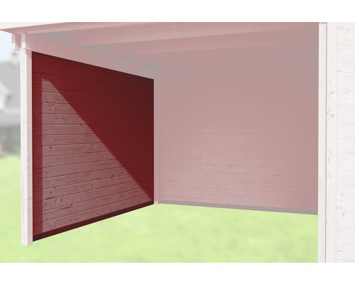 Paroi latérale weka 21 mm pour maison type 126 235 cm rouge