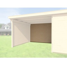 Holzcarport mit Holzwand