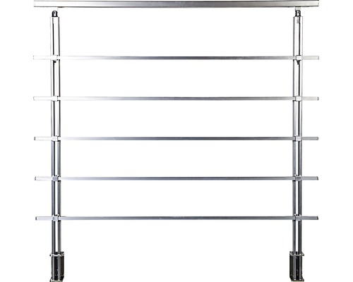 Garde-corps métallique avec barreaux horizontaux pour intérieur