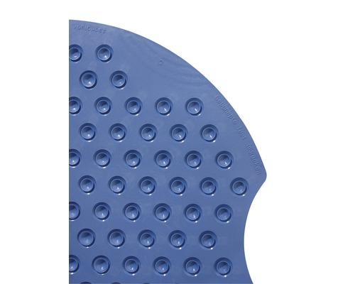Tapis de douche bleu avec ventouses pour plus de sécurité dans la douche
