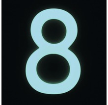 Numéro de maison 8 Nightlux glow in the Dark, auto-éclairant