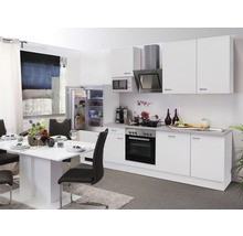Cuisine complète avec appareils Flex Well Wito 280 cm blanc mat démontée variante réversible 00009979