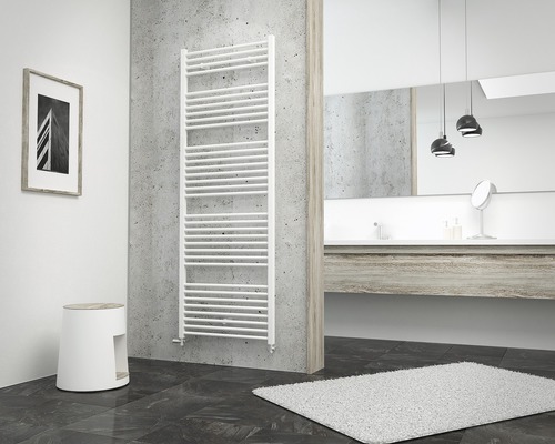 Radiateur de salle de bains SCHULTE Turbo 1695x600 mm blanc raccordement des deux côtés en bas Radiateur de salle de bains SCHULTE Turbo 1695x600 mm blanc raccordement des deux côtés en bas