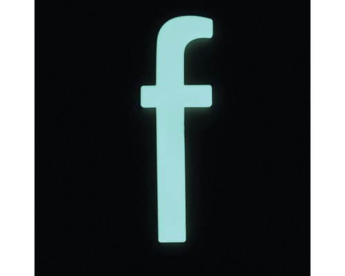 Lettre lumineuse f