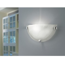 Applique murale 1 ampoule l 30 cm Salome blanc