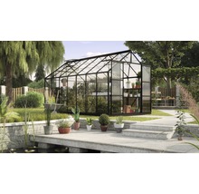 Gewächshaus Vitavia Uranus 11500 Einscheibensicherheitsglas 3 mm 257x445 cm schwarz