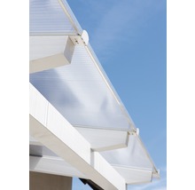 Panneau alvéolé/Entretoise Gutta en polycarbonate transparent 20-16 transparent 5000 mm x 1200 mm x 16 mm