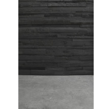 Panneau en bois véritable Barnwood Montreal Blackwash, lot = 0,80 m²-thumb-2