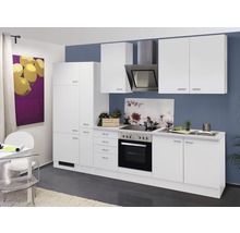 Cuisine complète avec appareils Flex Well Wito 300 cm blanc mat démontée variante réversible 00010078