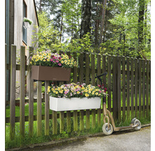 Jardinière Lechuza Balconera Color 80x19x19 cm blanc
