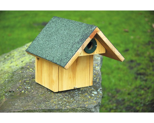 Nichoir en bois avec carton bitumé