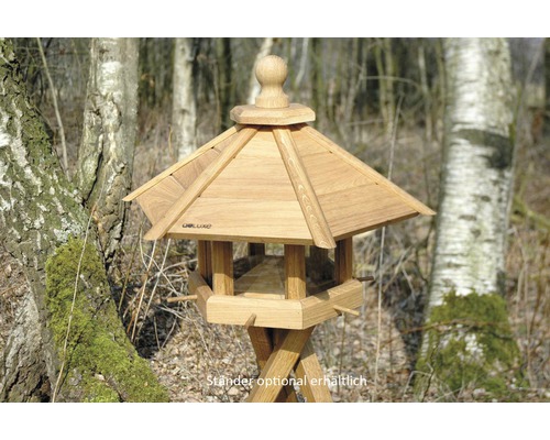 Vogelfutterhaus Anflug aus Eichenholz 55 x 62 x 43 cm